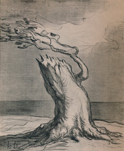 Stakkars Frankrike! The Trunk Is Blasted, 1871, 1946 av Honoré Daumier