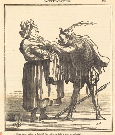 Ta vare, fru flertall! av Honoré Daumier