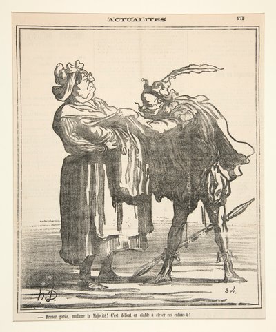 Pass på, Madame la Majorite! av Honoré Daumier