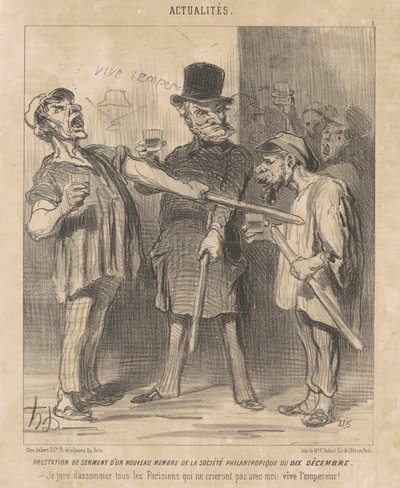 Fordel ... av et ... medlem ... av tiende desember ... av Honoré Daumier