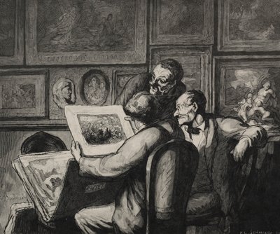 Print-entusiaster. av Honoré Daumier