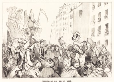 Fatted Ox Walk av Honoré Daumier