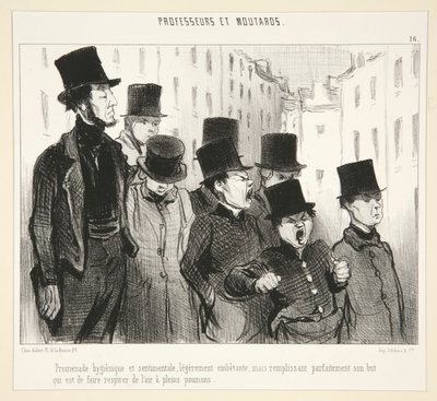 Promenade hygi av Honoré Daumier