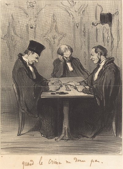 Når kriminalitet ikke gir av Honoré Daumier