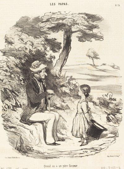 Når du har en skøyerfar av Honoré Daumier