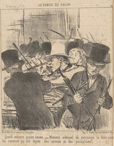 Når klokken slår fire av Honoré Daumier