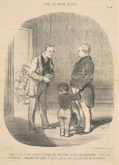 Når det gjelder meg, vil jeg bruke ... resonnementets kraft av Honoré Daumier