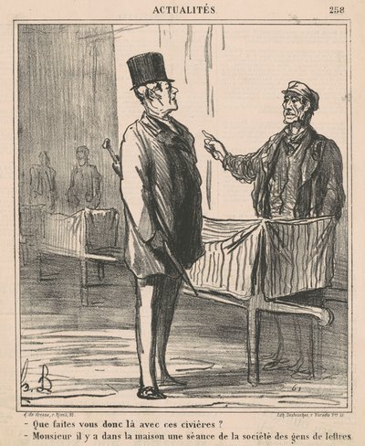 Hva gjør du der med de bårene av Honoré Daumier
