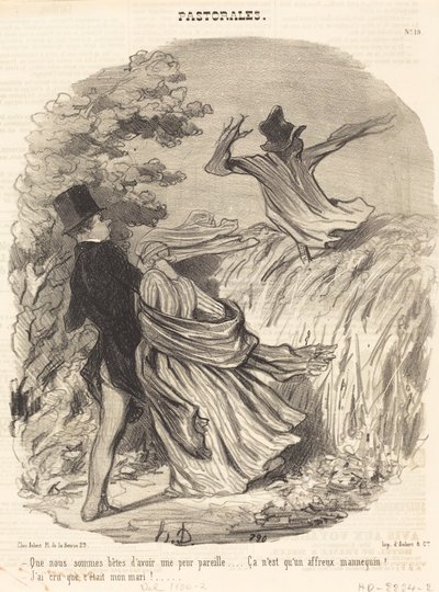 Hvor dumme vi er som har en slik frykt... av Honoré Daumier