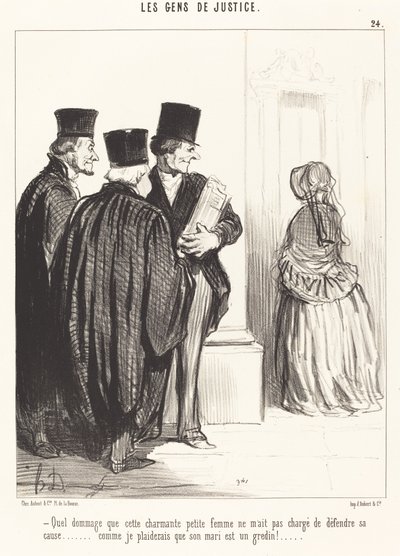 Så synd at denne vakre... kvinnen... av Honoré Daumier