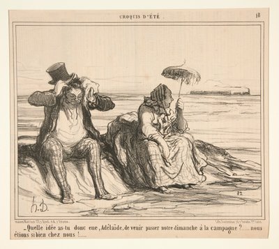 Hvilken idé hadde du, Adelaide, om å komme og bestå av Honoré Daumier