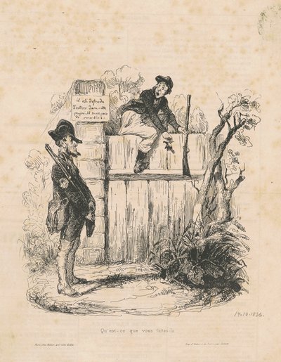 Hva gjør du her... av Honoré Daumier