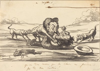 La det sies at jakt... av Honoré Daumier