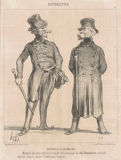 Ratapoil et Casmajou av Honoré Daumier