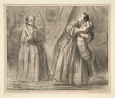Gjentakelse d av Honoré Daumier