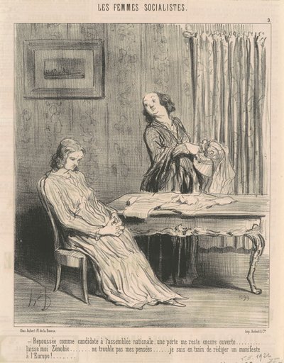Dyttet tilbake... en dør står åpen for meg... av Honoré Daumier