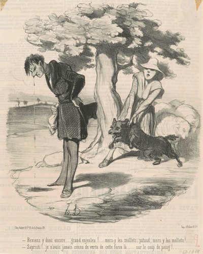 Så kom tilbake til det igjen... flott enjeoleu! ... av Honoré Daumier