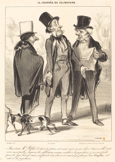 Ingen tvil om at Mr. Riflot har rett... av Honoré Daumier