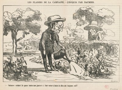 Jammen salater... av Honoré Daumier