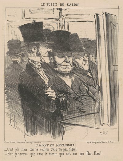 Stiller seg ut som kjennere av Honoré Daumier