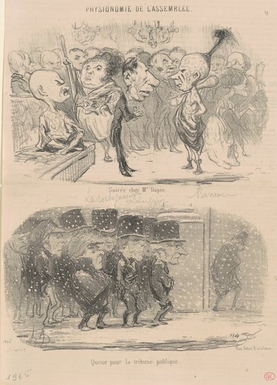 Kveld hos Mr. Dupin av Honoré Daumier