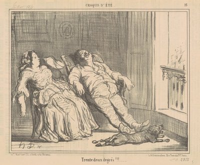 Prøv to grader!!! av Honoré Daumier
