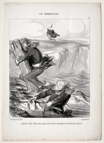 The Banqueters, plate 9: For en ynkelig idé vi har..., 1849. av Honoré Daumier