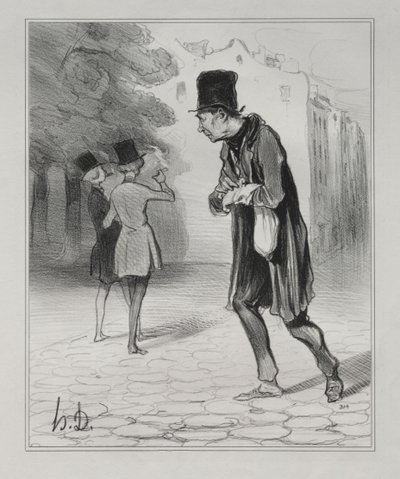 Samleren av sigarstubber av Honoré Daumier