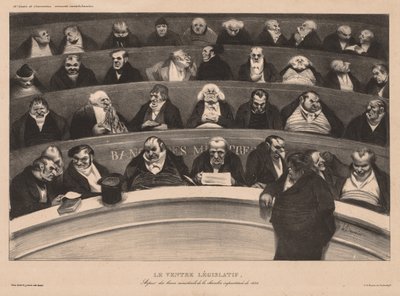 Månedsforeningen (plate 18): Den lovgivende mage av Honoré Daumier
