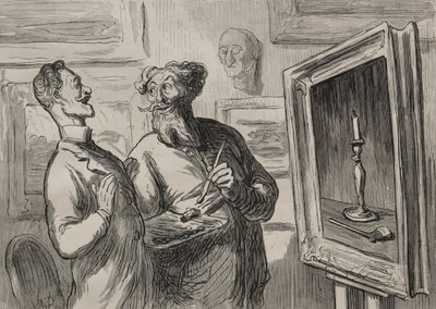 Malerne: En realist finner alltid en annen realist som kan beundre ham. av Honoré Daumier