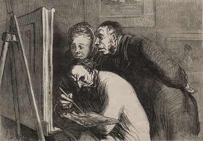 Malerne: Malerne og de borgerlige. av Honoré Daumier