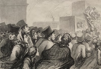 Jernbanen: Søndagsutflukten av Honoré Daumier
