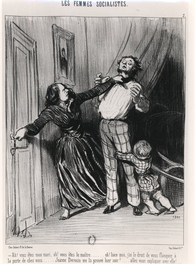 De sosialistiske kvinnene, 1849 av Honoré Daumier