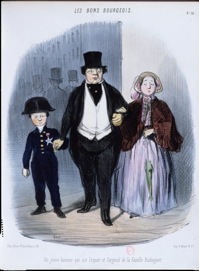 Den unge mannen som er Badinguet-familiens håp og stolthet, fra 
