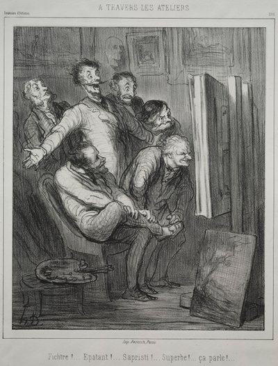 Gjennom studioene, 1862. av Honoré Daumier