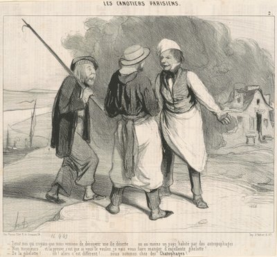 Her! Jeg trodde vi nettopp hadde oppdaget... av Honoré Daumier