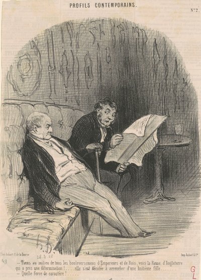 Stå midt i...omveltninger... av Honoré Daumier