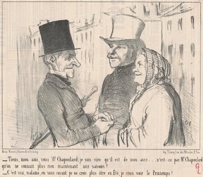 Her, min venn, her er Mr. Chapoulard... av Honoré Daumier