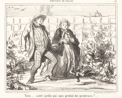 Her... hagen vår... produserer rapphøns!... av Honoré Daumier