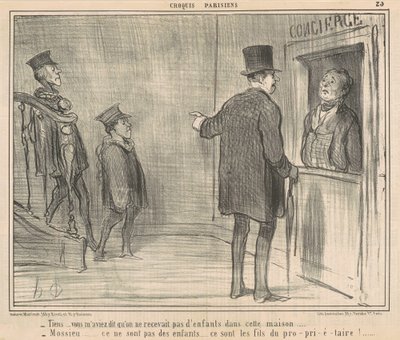 Her...du fortalte meg... av Honoré Daumier