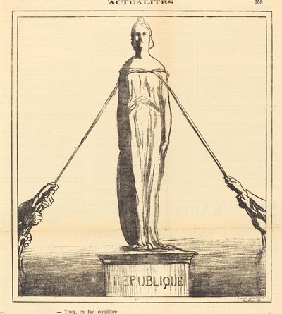 Skyt, det balanserer av Honoré Daumier