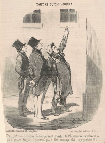 Hold ut, der går du igjen, herr Godard... av Honoré Daumier