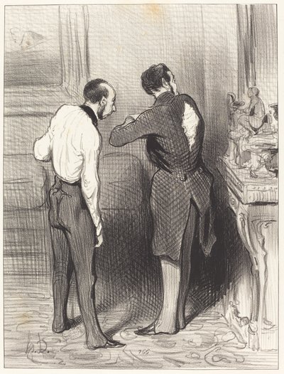Kjolen din passer meg, jeg låner den... av Honoré Daumier