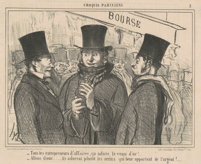 Alle forretningsentreprenører elsker det... av Honoré Daumier