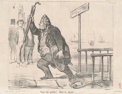Alt er tapt! Til kassen av Honoré Daumier