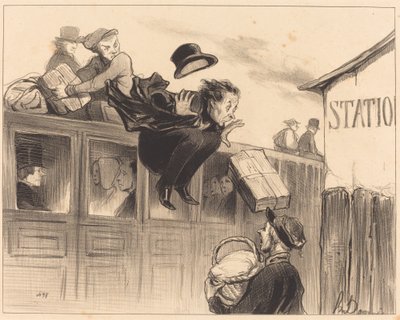 Tretti sekunder av stasjonen av Honoré Daumier