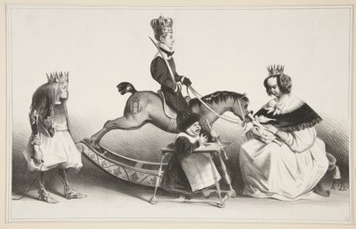 Veldig høy og veldig kraftig legitim sennep og sennep av Honoré Daumier