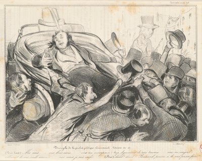 Triumf for handelspolitisk redelighet av Honoré Daumier