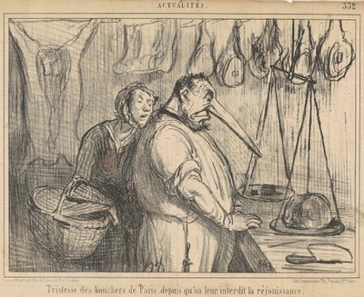 Tristhet til slakterene i Paris... av Honoré Daumier