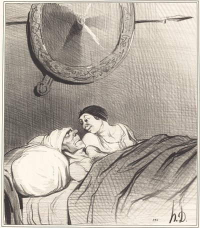 Odysseus og Penelope av Honoré Daumier